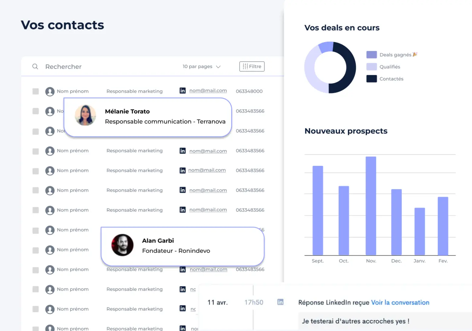 Intégration native avec le CRM
