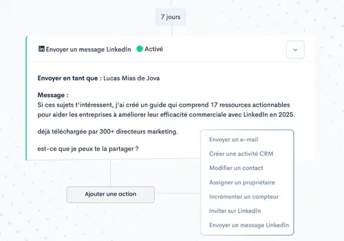 Scenario de prospection automatisé Scenario de prospection automatisé