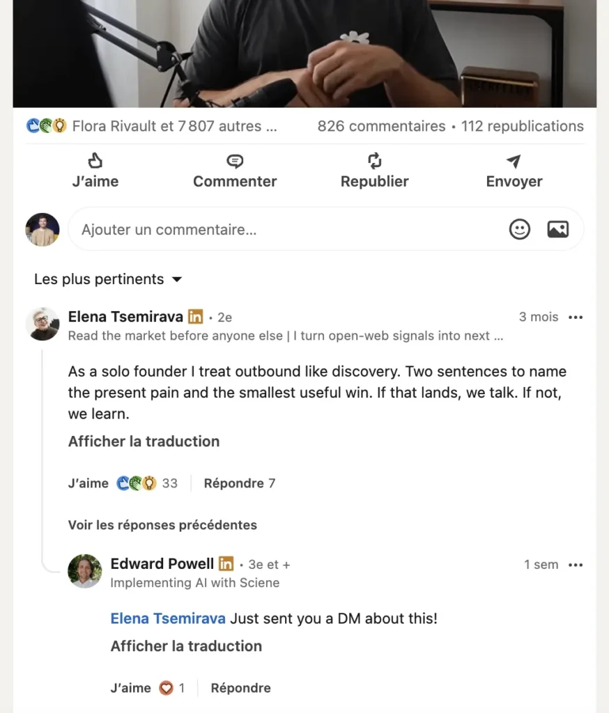 Signal commentaires LinkedIn
