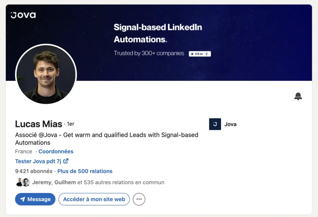 Profil Prospection Linkedin