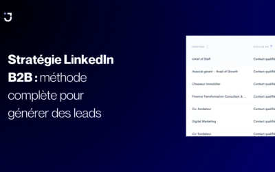 Stratégie LinkedIn B2B : méthode complète pour générer des leads
